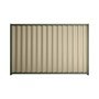 Good Neighbour® Wavelok® 2100mm High Fence Panel Sheet: Merino Post/Track: Rivergum