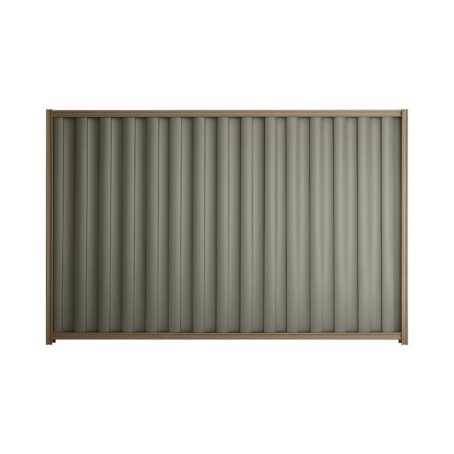 Good Neighbour® Wavelok® 2100mm High Fence Panel Sheet: Marsh Post/Track: Beige