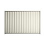 Good Neighbour® Wavelok® 2100mm High Fence Panel Sheet: Off White Post/Track: Birch