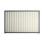 Good Neighbour® Wavelok® 2100mm High Fence Panel Sheet: Off White Post/Track: Mountain Blue