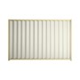 Good Neighbour® Wavelok® 2100mm High Fence Panel Sheet: Off White Post/Track: Primrose