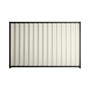 Good Neighbour® Wavelok® 2100mm High Fence Panel Sheet: Off White Post/Track: Slate Grey