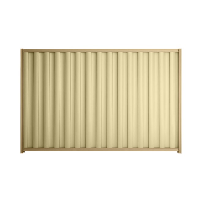 Good Neighbour® Wavelok® 2100mm High Fence Panel Sheet: Primrose Post/Track: Wheat