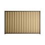 Good Neighbour® Wavelok® 2100mm High Fence Panel Sheet: Wheat Post/Track: Banyan Brown