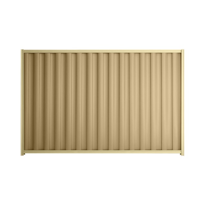 Good Neighbour® Wavelok® 2100mm High Fence Panel Sheet: Wheat Post/Track: Primrose