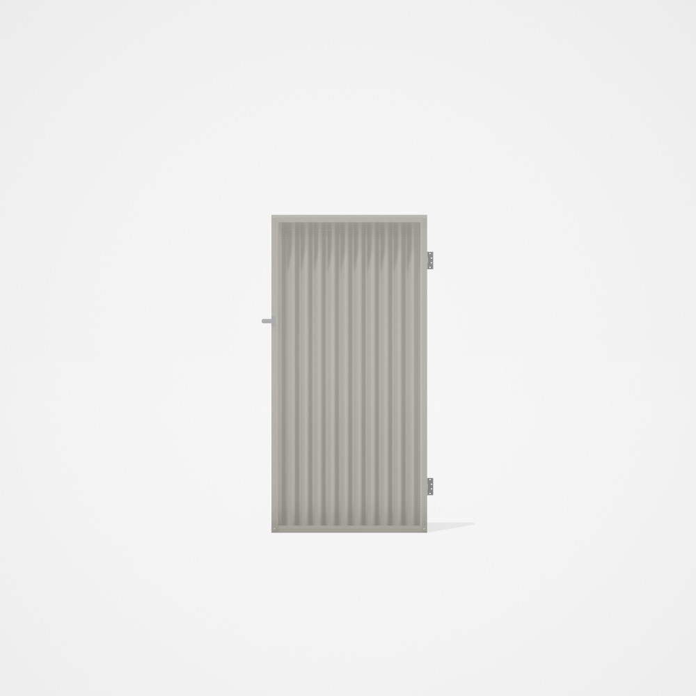 Good Neighbour® CGI Single Gate Standard .32 BMT1.8m High Sheet: Off White, Frame: Off White