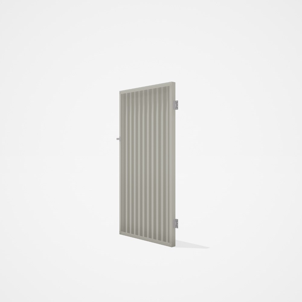 Good Neighbour® CGI Single Gate Standard .32 BMT1.8m High Sheet: Off White, Frame: Off White