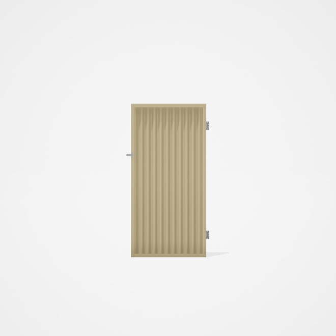 Good Neighbour® CGI Single Gate Standard .32 BMT1.8m High Sheet: Primrose, Frame: Primrose