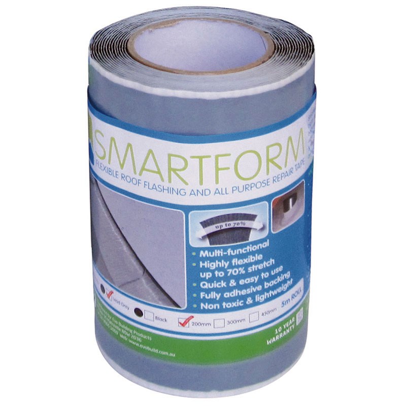 Smartform Flashing Tape 300mm x 5m Lead Grey
