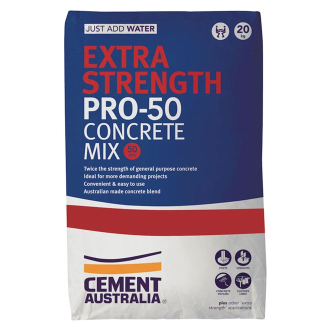 Cement Australia Pro-50 Extra Strength Concrete Mix 20kg
