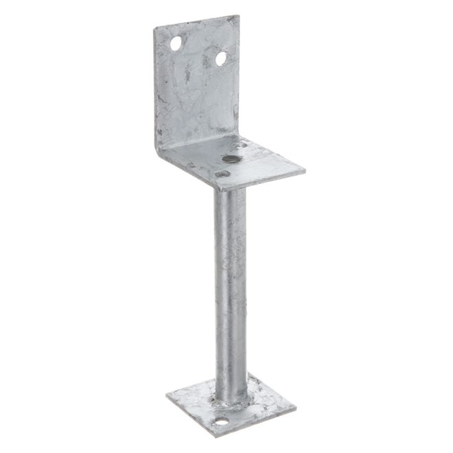 Dunnings 90 x 200mm Hot Dipped Galvanised Half Post Anchor M10 Holes