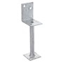 Dunnings 90 x 200mm Hot Dipped Galvanised Half Post Anchor M10 Holes