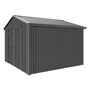 Handi-Heritage Shed H3 3.30X3.30 Roof:Gun Metal Grey Wall:Gun Metal Grey Gable End Double Door