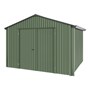Handi-Heritage Shed H3 3.30X3.30 Roof:Gun Metal Grey Wall:Rivergum Gable End Double Door