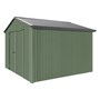 Handi-Heritage Shed H3 3.30X3.30 Roof:Gun Metal Grey Wall:Rivergum Gable End Double Door