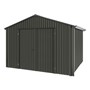 Handi-Heritage Shed H3 3.30X3.30 Roof:Gun Metal Grey Wall:Slate Grey Gable End Double Door