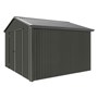 Handi-Heritage Shed H3 3.30X3.30 Roof:Gun Metal Grey Wall:Slate Grey Gable End Double Door