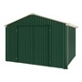 Handi-Heritage Shed H3 3.30X3.30 Roof:Merino Wall:Caulfield Green Gable End Double Door