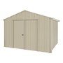 Handi-Heritage Shed H3 3.30X3.30 Roof:Merino Wall:Merino Gable End Double Door
