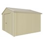 Handi-Heritage Shed H3 3.30X3.30 Roof:Merino Wall:Primrose Gable End Double Door