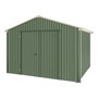 Handi-Heritage Shed H3 3.30X3.30 Roof:Merino Wall:Rivergum Gable End Double Door