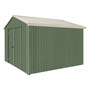 Handi-Heritage Shed H3 3.30X3.30 Roof:Merino Wall:Rivergum Gable End Double Door