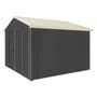 Handi-Heritage Shed H3 3.30X3.30 Roof:Primrose Wall:Gun Metal Grey Gable End Double Door