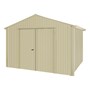 Handi-Heritage Shed H3 3.30X3.30 Roof:Primrose Wall:Primrose Gable End Double Door