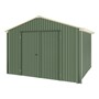 Handi-Heritage Shed H3 3.30X3.30 Roof:Primrose Wall:Rivergum Gable End Double Door
