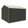 Handi-Heritage Shed H3 3.30X3.30 Roof:Primrose Wall:Slate Grey Gable End Double Door