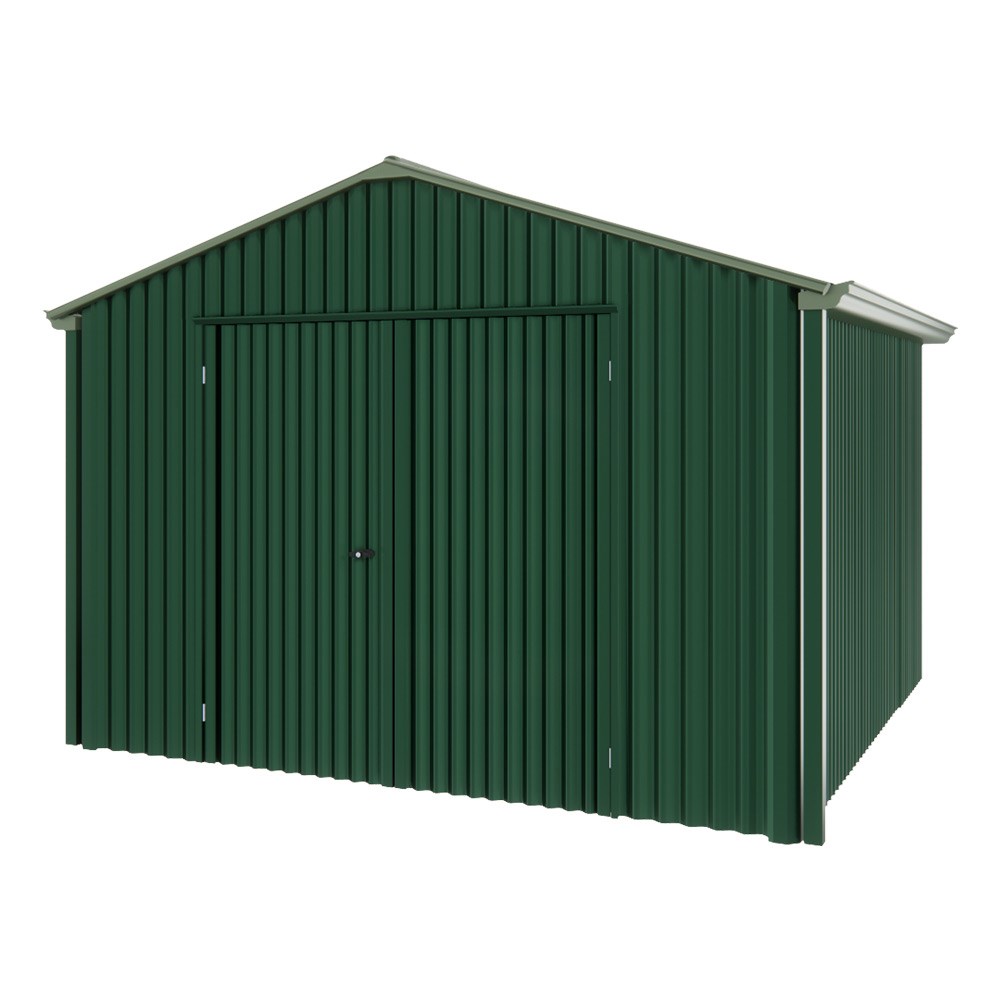 Handi-Heritage Shed H3 3.30X3.30 Roof:Rivergum Wall:Caulfield Green Gable End Double Door