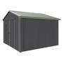 Handi-Heritage Shed H3 3.30X3.30 Roof:Rivergum Wall:Gun Metal Grey Gable End Double Door