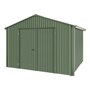 Handi-Heritage Shed H3 3.30X3.30 Roof:Rivergum Wall:Rivergum Gable End Double Door