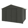 Handi-Heritage Shed H3 3.30X3.30 Roof:Rivergum Wall:Slate Grey Gable End Double Door