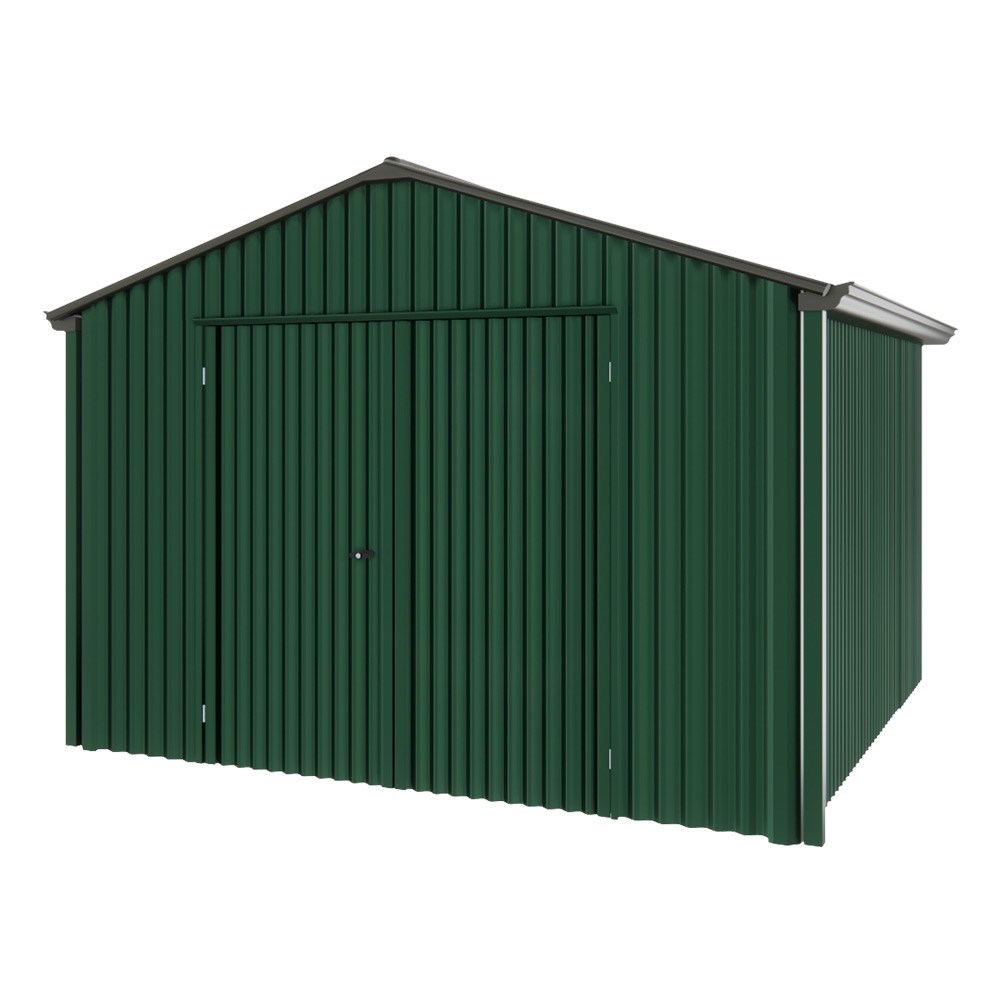 Handi-Heritage Shed H3 3.30X3.30 Roof:Slate Grey Wall:Caulfield Green Gable End Double Door
