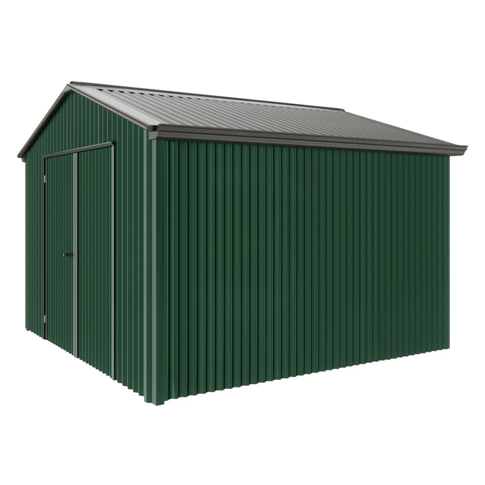 Handi-Heritage Shed H3 3.30X3.30 Roof:Slate Grey Wall:Caulfield Green Gable End Double Door