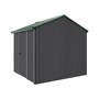 Handi-Heritage Shed H1 2.54X2.52 Roof:Caulfield Green Wall:Gun Metal Grey Front/Rear Single Door