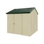 Handi-Heritage Shed H1 2.54X2.52 Roof:Caulfield Green Wall:Primrose Front/Rear Single Door