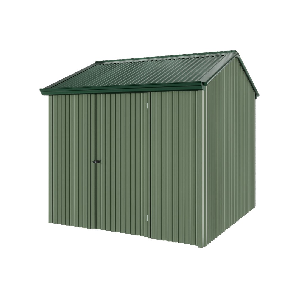 Handi-Heritage Shed H1 2.54X2.52 Roof:Caulfield Green Wall:Rivergum Front/Rear Single Door