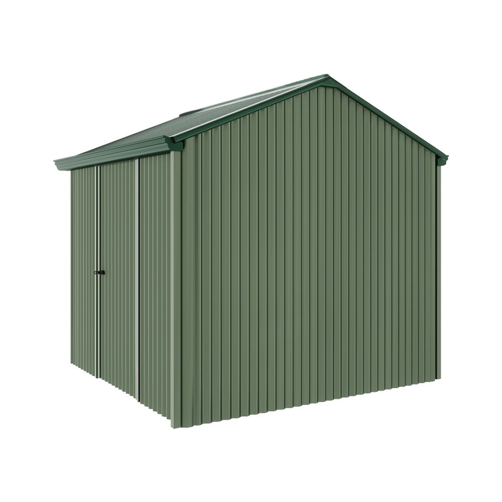 Handi-Heritage Shed H1 2.54X2.52 Roof:Caulfield Green Wall:Rivergum Front/Rear Single Door