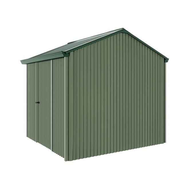 Handi-Heritage Shed H1 2.54X2.52 Roof:Caulfield Green Wall:Rivergum Front/Rear Single Door