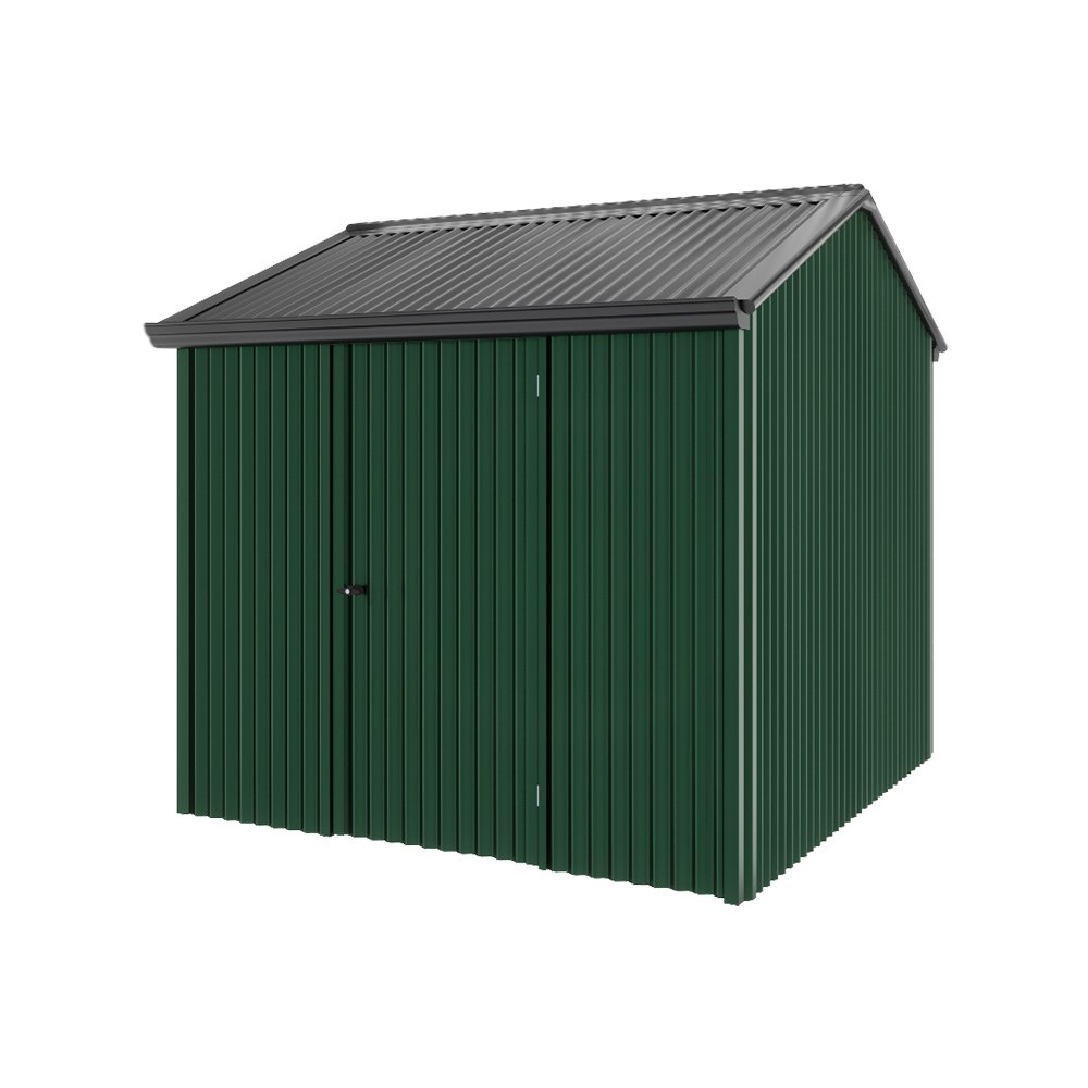 Handi-Heritage Shed H1 2.54X2.52 Roof:Gun Metal Grey Wall:Caulfield Green Front/Rear Single Door