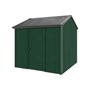 Handi-Heritage Shed H1 2.54X2.52 Roof:Gun Metal Grey Wall:Caulfield Green Front/Rear Single Door