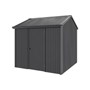 Handi-Heritage Shed H1 2.54X2.52 Roof:Gun Metal Grey Wall:Gun Metal Grey Front/Rear Single Door