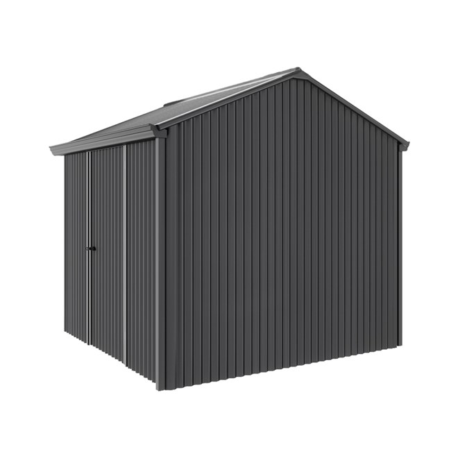 Handi-Heritage Shed H1 2.54X2.52 Roof:Gun Metal Grey Wall:Gun Metal Grey Front/Rear Single Door
