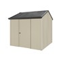 Handi-Heritage Shed H1 2.54X2.52 Roof:Gun Metal Grey Wall:Merino Front/Rear Single Door