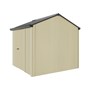 Handi-Heritage Shed H1 2.54X2.52 Roof:Gun Metal Grey Wall:Primrose Front/Rear Single Door