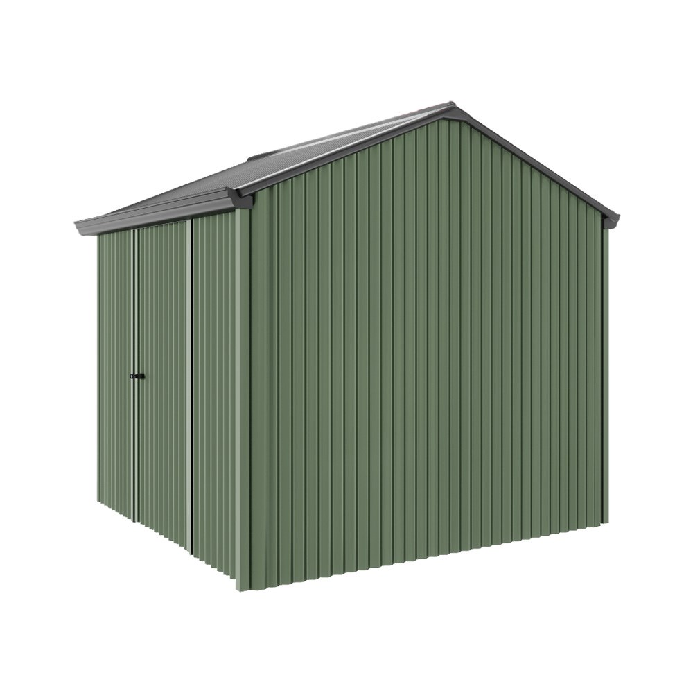 Handi-Heritage Shed H1 2.54X2.52 Roof:Gun Metal Grey Wall:Rivergum Front/Rear Single Door