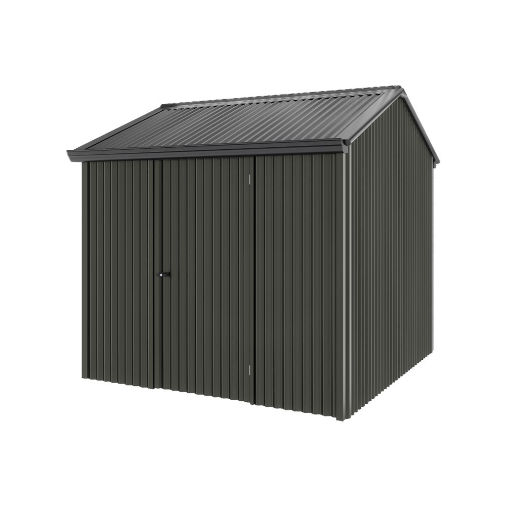 Handi-Heritage Shed H1 2.54X2.52 Roof:Gun Metal Grey Wall:Slate Grey Front/Rear Single Door