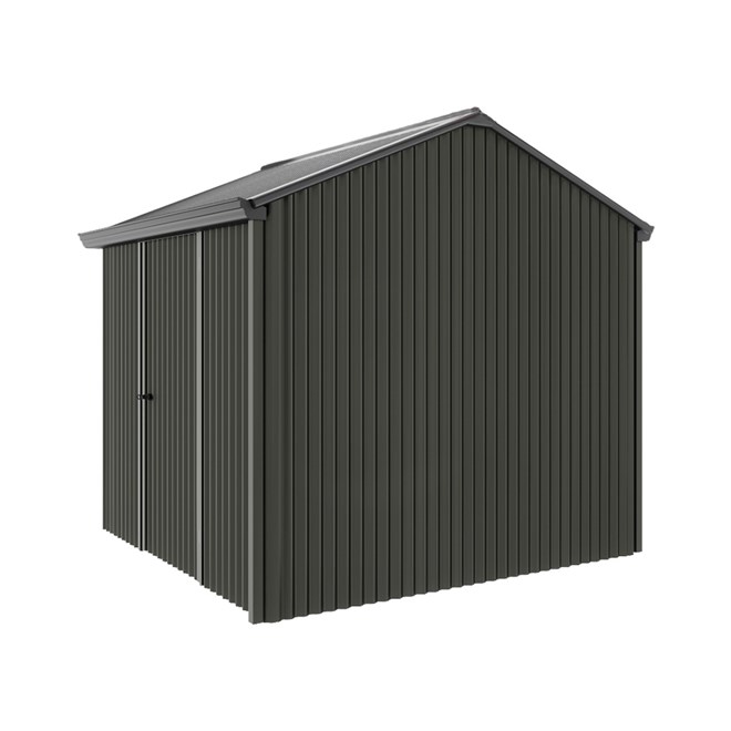 Handi-Heritage Shed H1 2.54X2.52 Roof:Gun Metal Grey Wall:Slate Grey Front/Rear Single Door